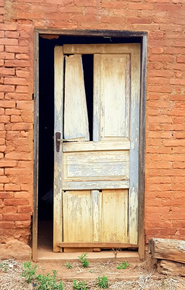 the door