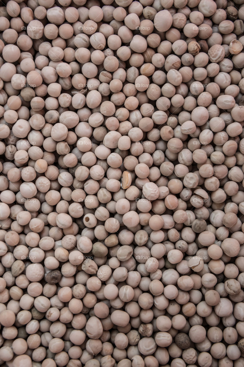 High angle view of peas