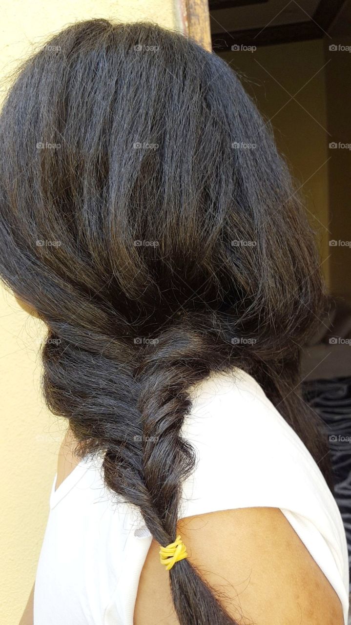 braided hair .. fishtail