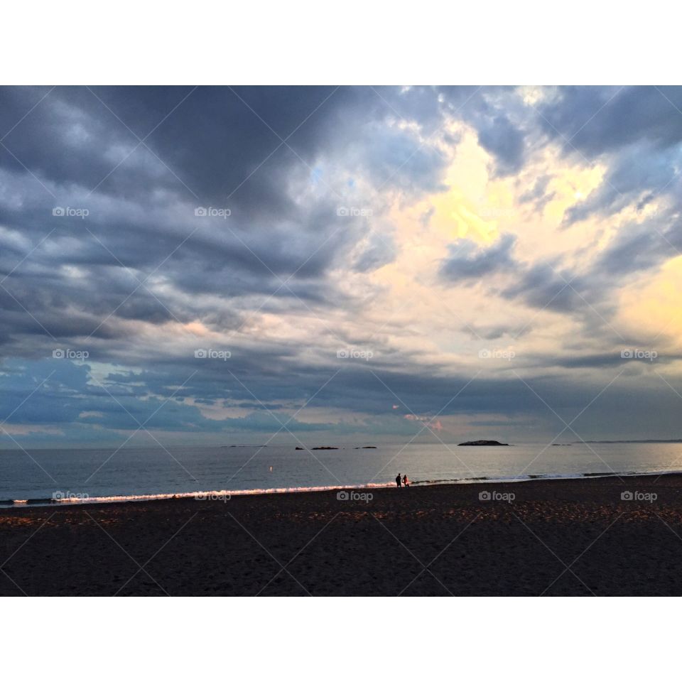 Sea, Beach, Landscape, Water, Sunset