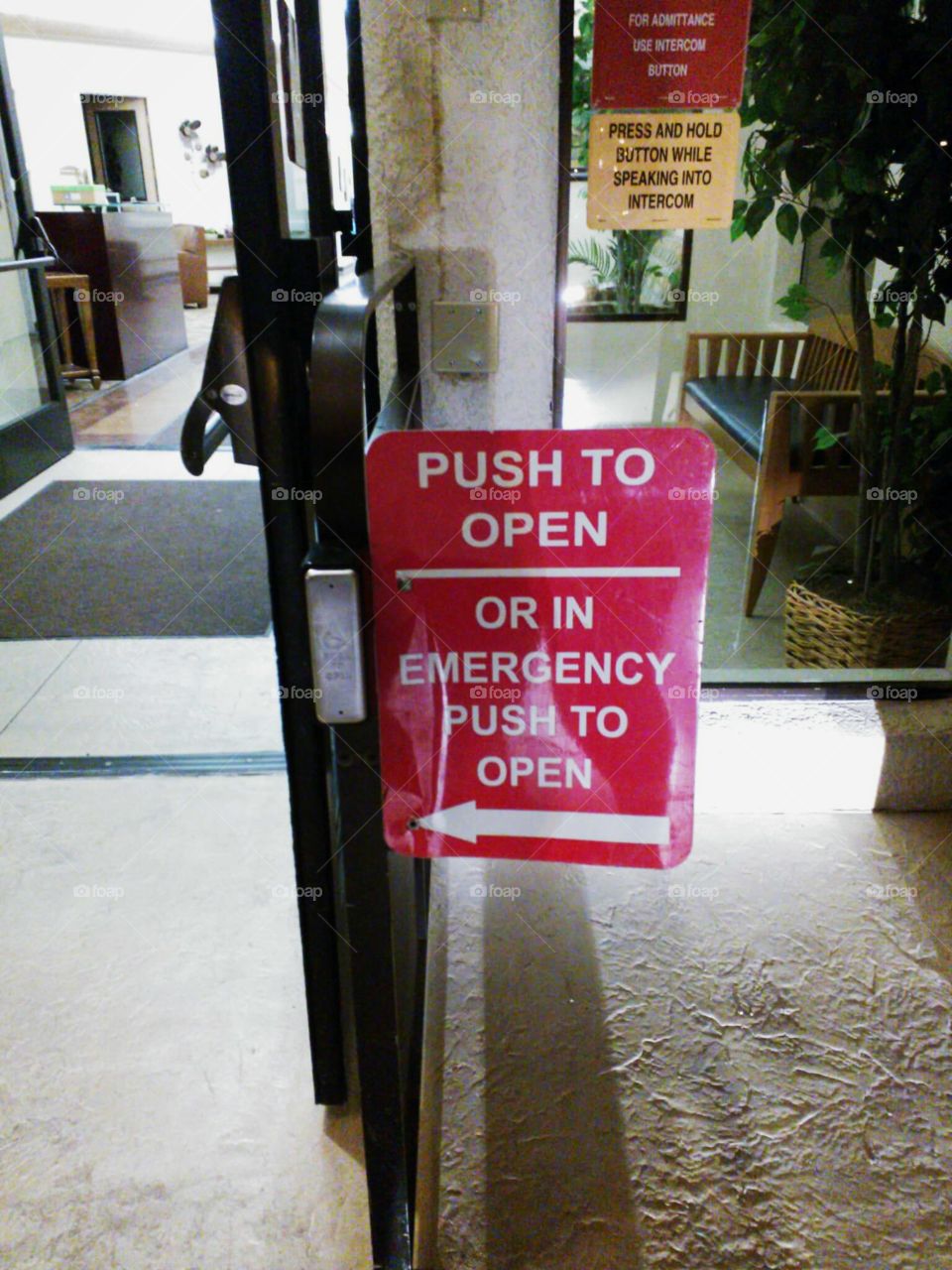 push to open obviously