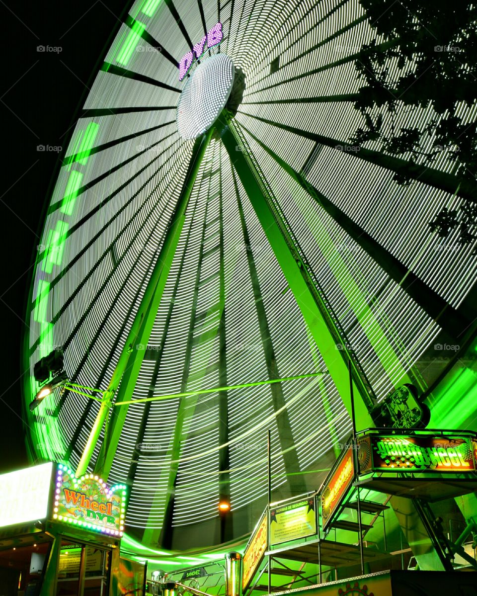 Ferris wheel at night