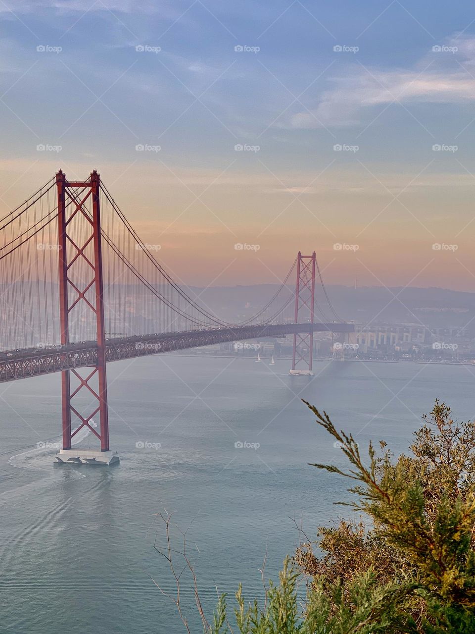 Sunset on the bridge