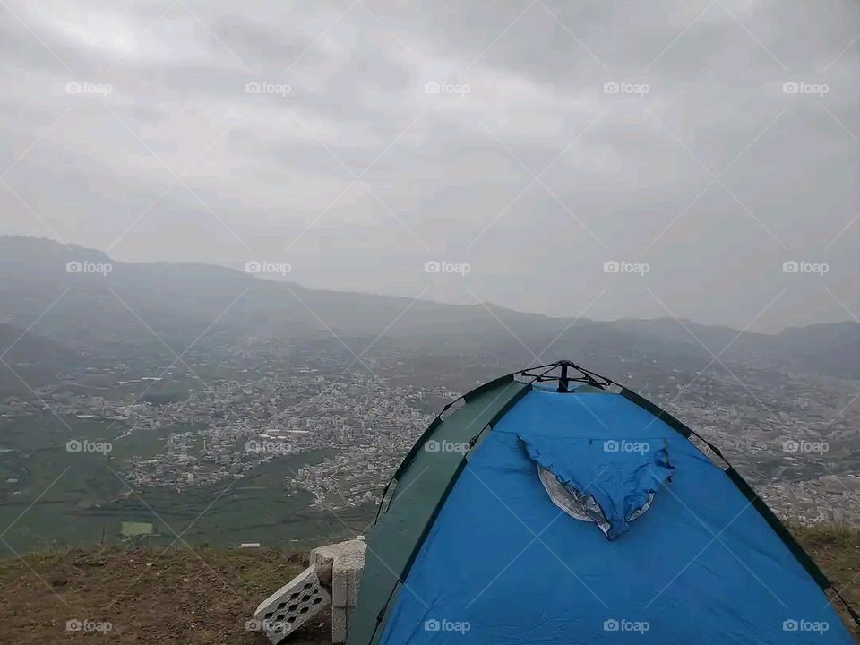 Glory be to God, the magnificent and picturesque view and the natural green trees are a view that is nothing more wonderful than it