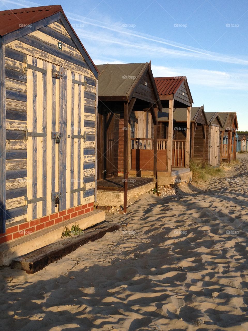 Beach huts
