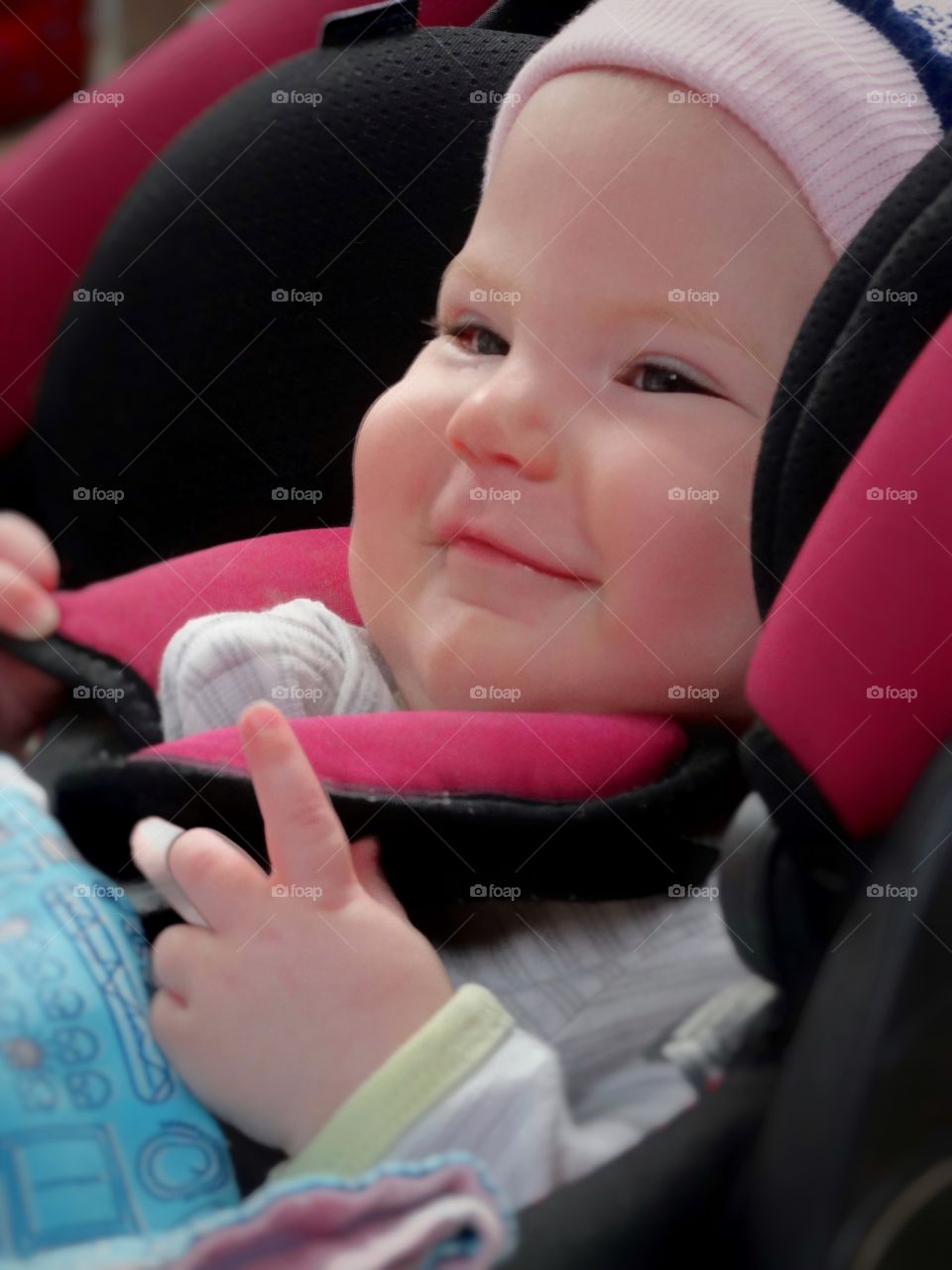 Baby In A Car Seat
