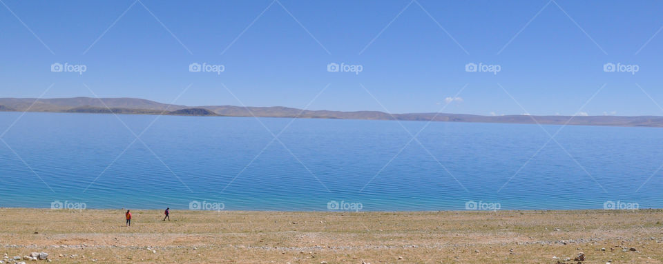 Saint lake in Tibet 