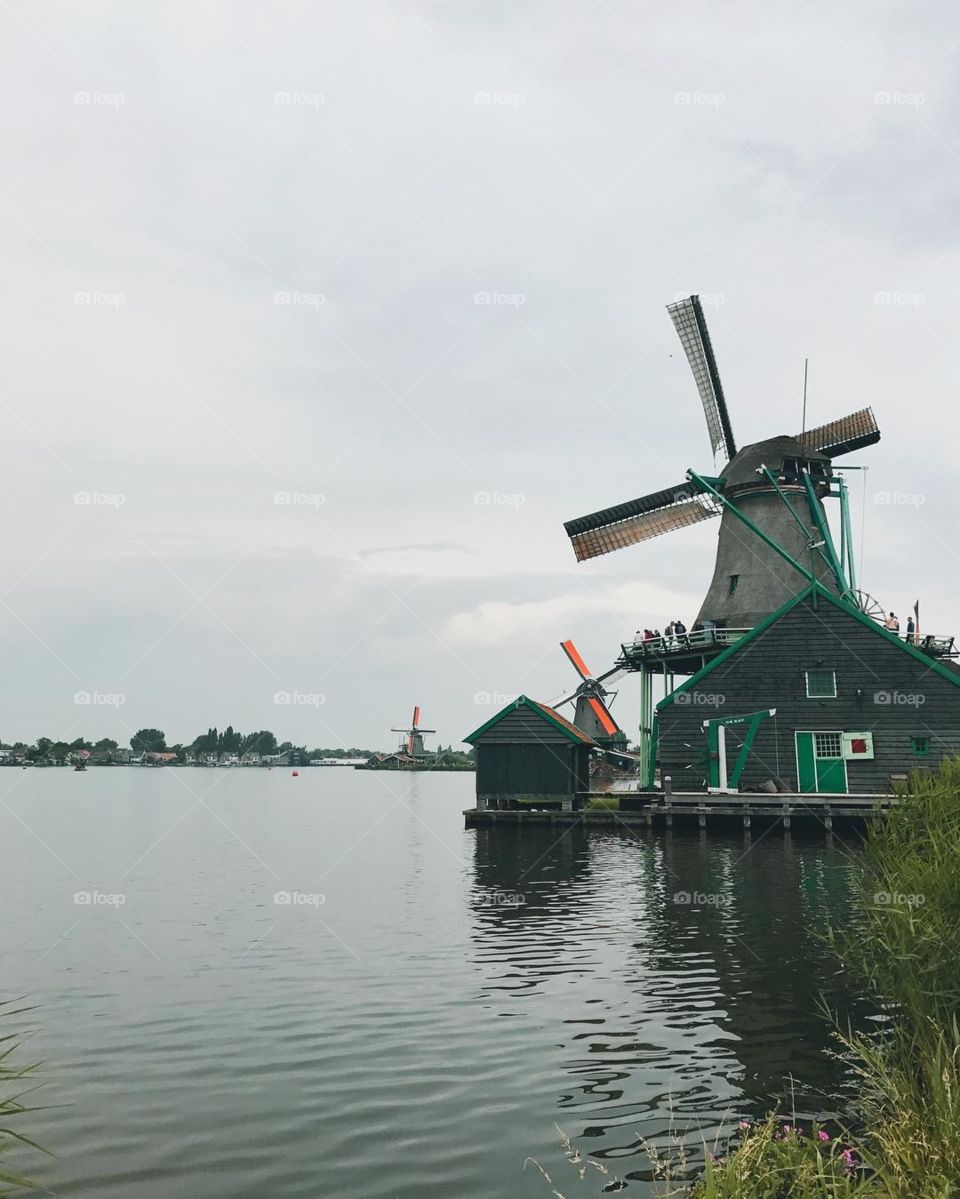 Windmill, Water, Grinder, Wind, No Person