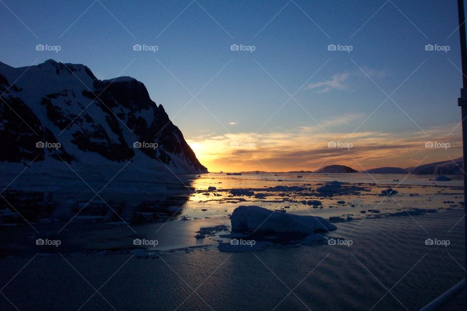 Sunset Beach rocks ocean dramatic