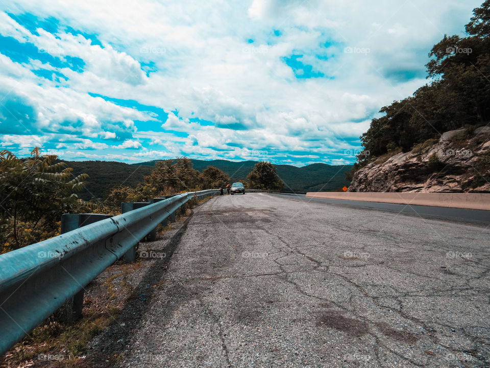 Highlands, New York, sun, sky, clouds, mountains, river, nature summer, top of the mountain , Landscape, view, panoramic view,