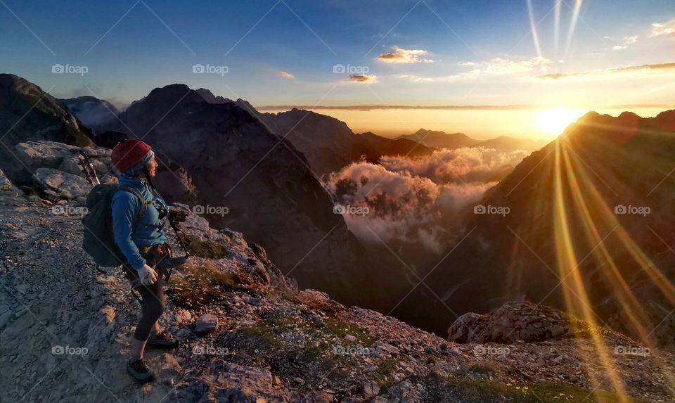 Sunrise in the mountains