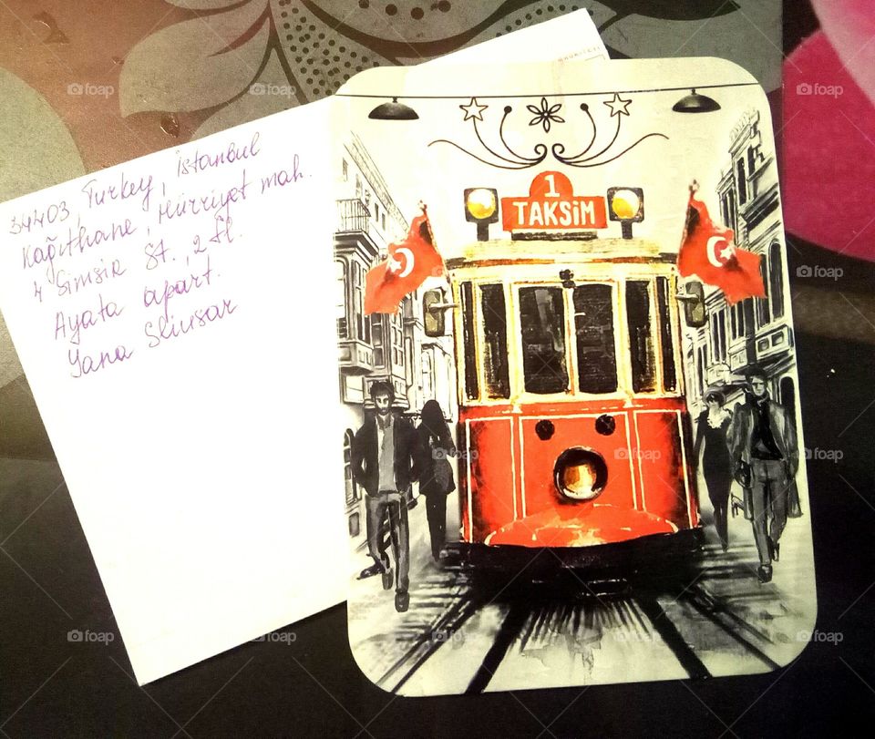 card from Istanbul