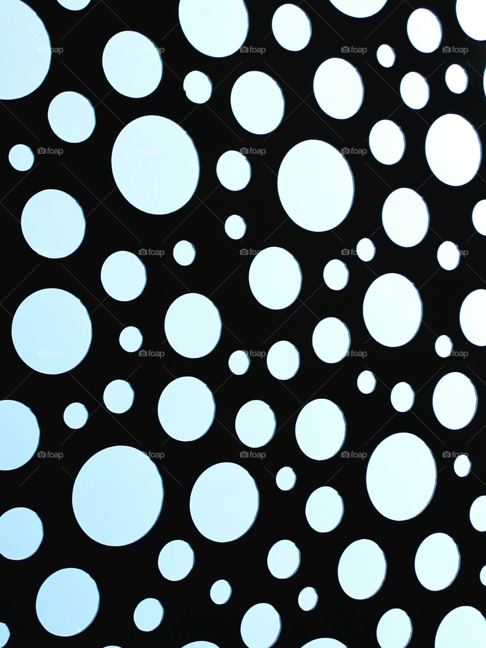 Polka-dot Sky. Polka-dot view of blue sky