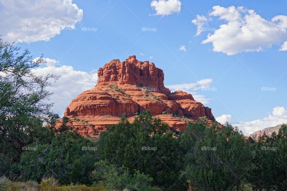Bell rock is a famous landmark in Sedona Arizona and is a stunning geological anomaly