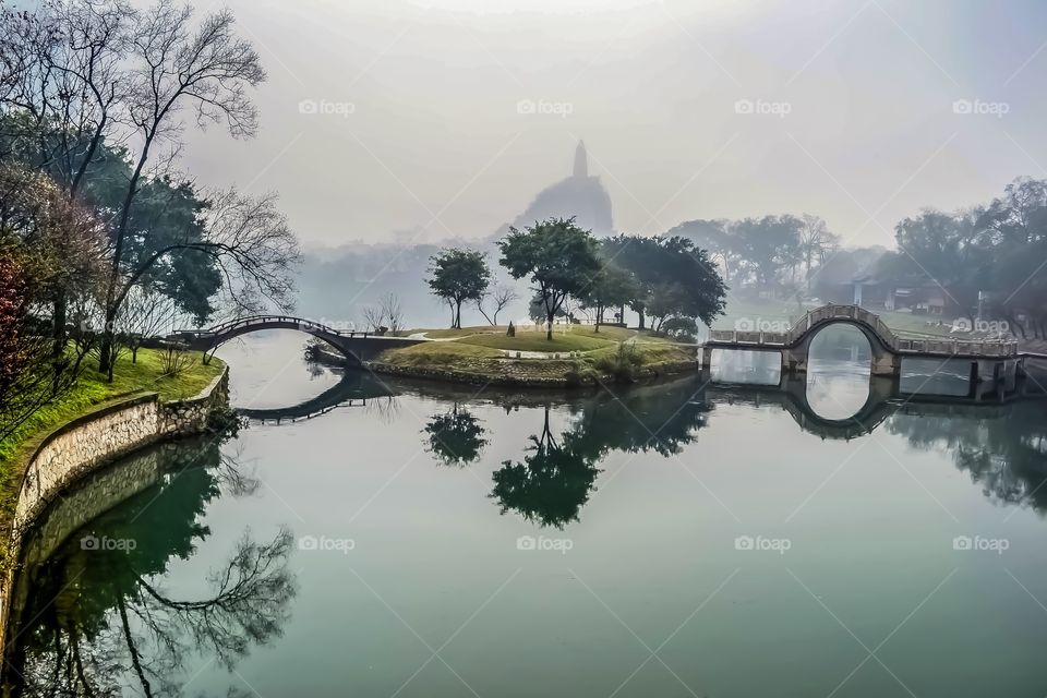 Reflection on a Rainy Day at Guillin, Autonomous Region of Guangxi, China