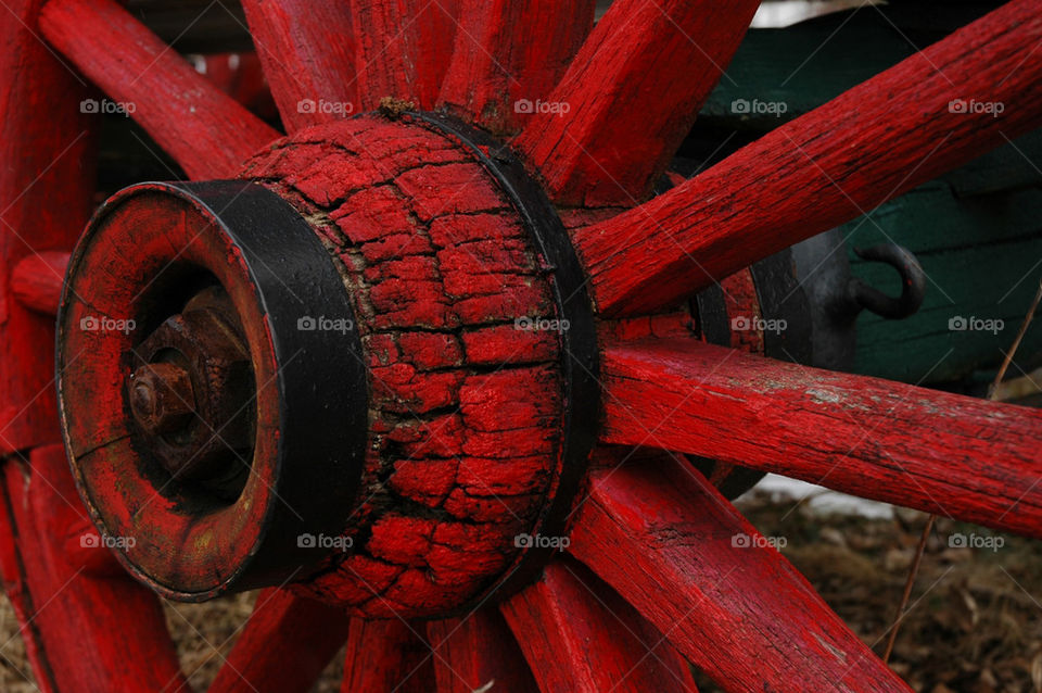 wheel red travel wood by cdnrebel1