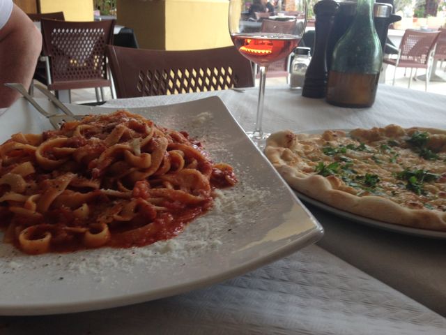 Enjoying food in Tenerife