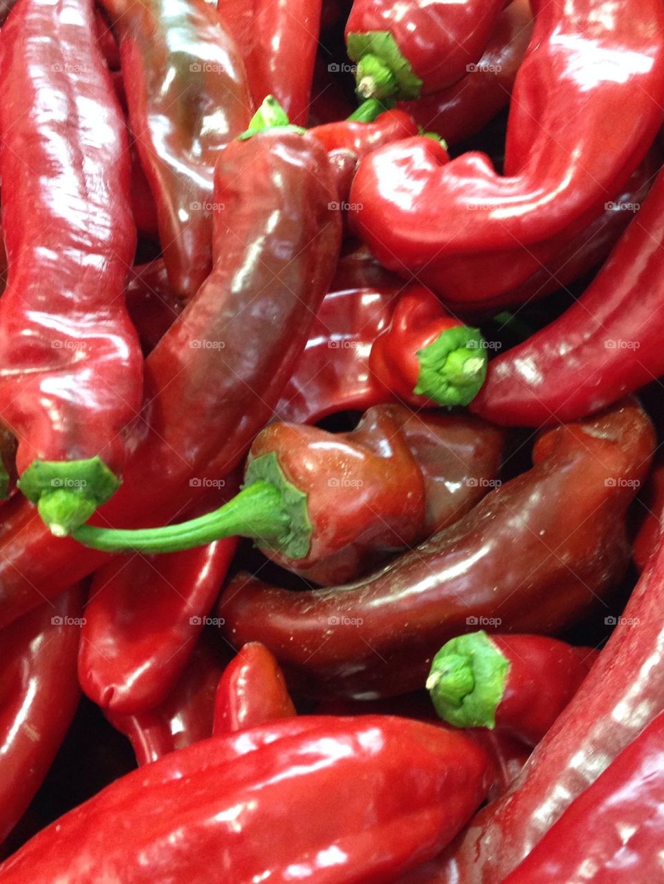 Fresh hot peppers yummmeeee