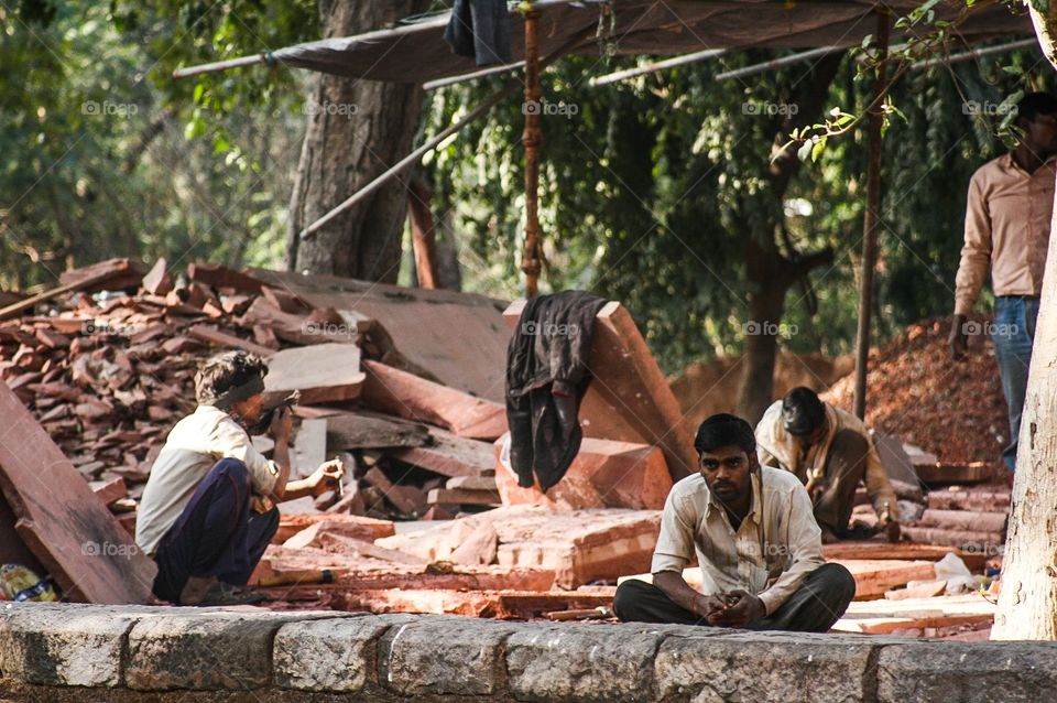 construction site in india