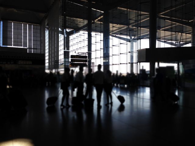 Airport departures. Airport departures