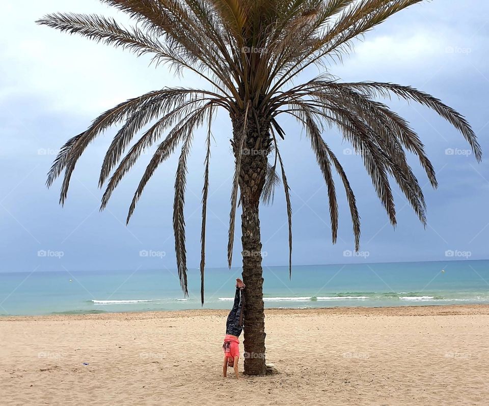 Fitness#training#position#beach#human