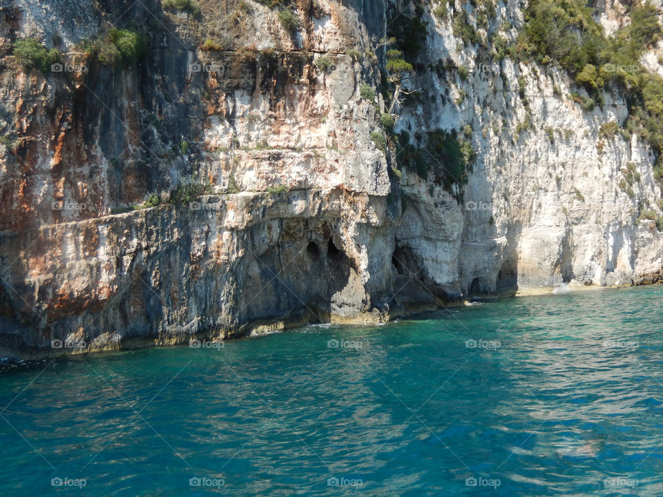 blue caves in Zakynthos