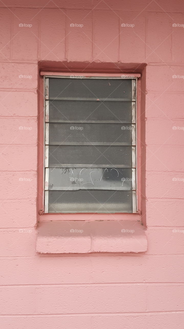 pink window