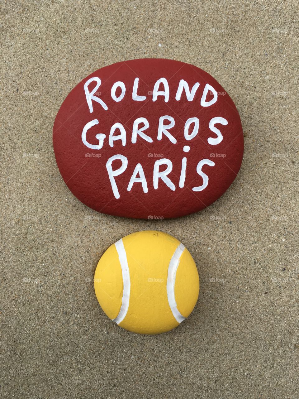 Roland Garros, Grand Slam Tournament, souvenir on stones