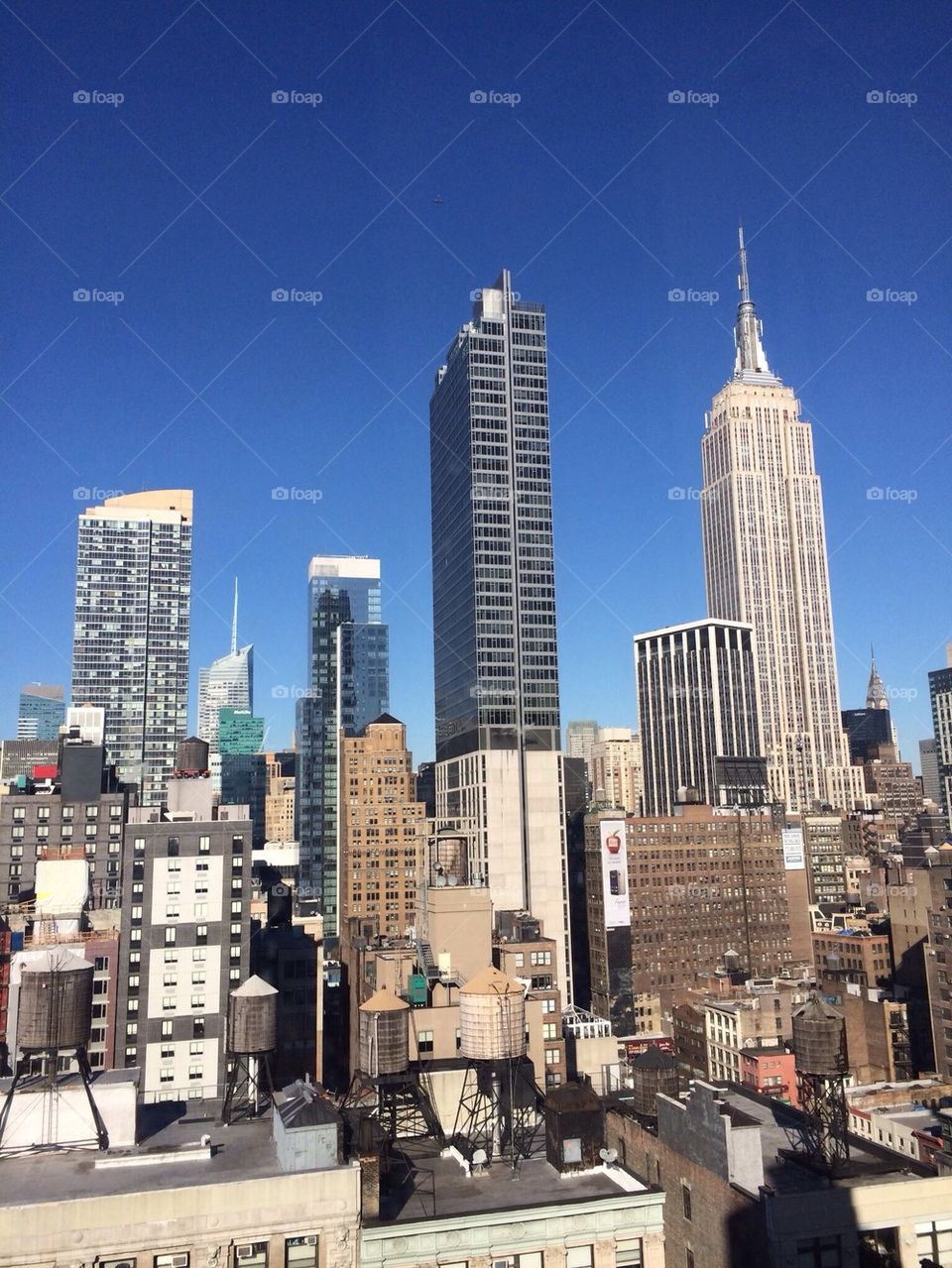 New York and the sky