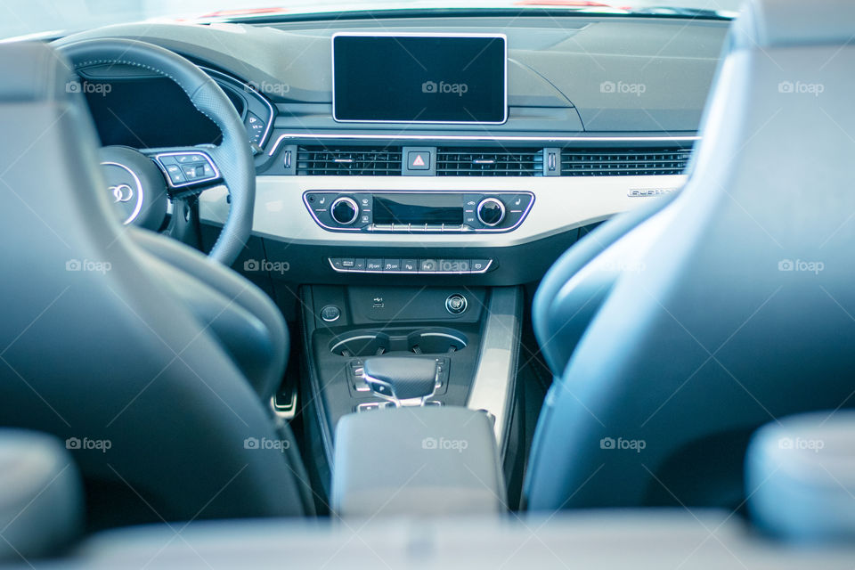 interior of a luxury Audi car