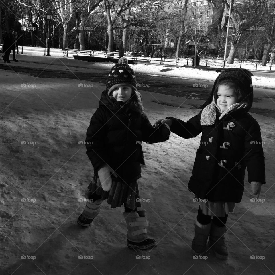 Children in Washington square park