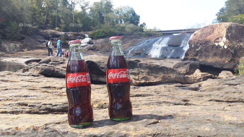 Ice cold coke at the falls