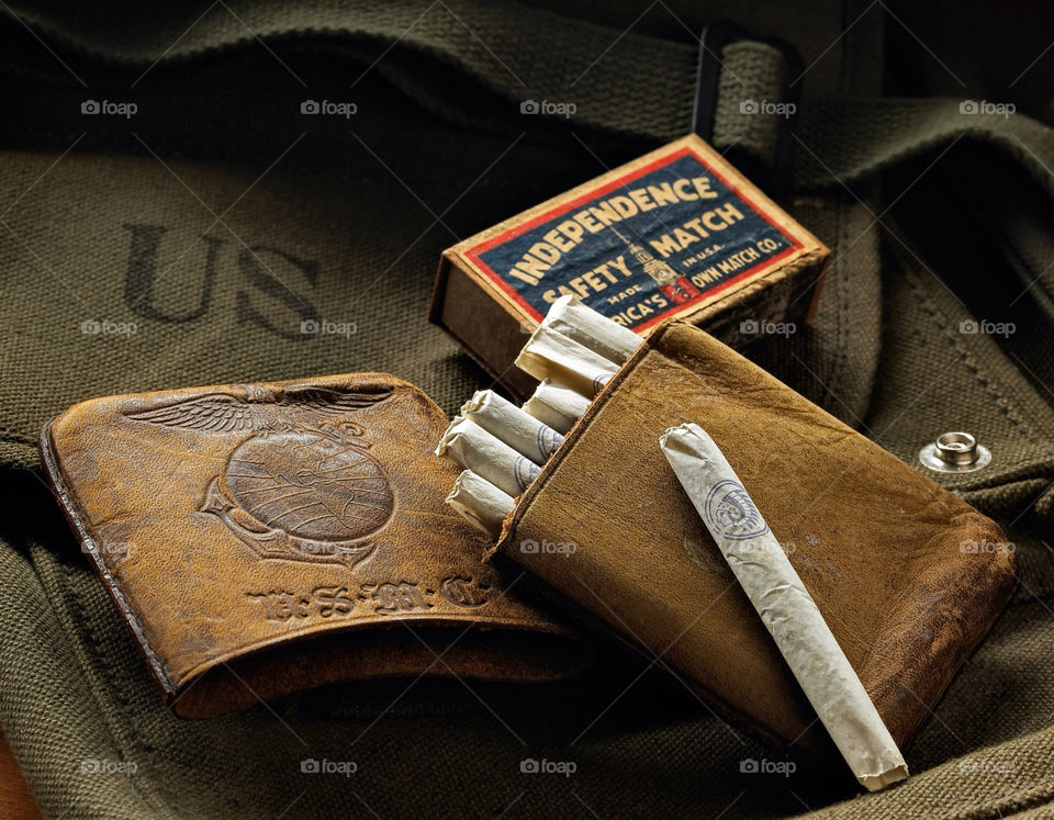 old still life military matches by Cheshirepoet