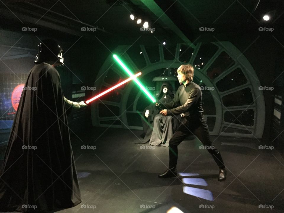 Darth and luke waxworks