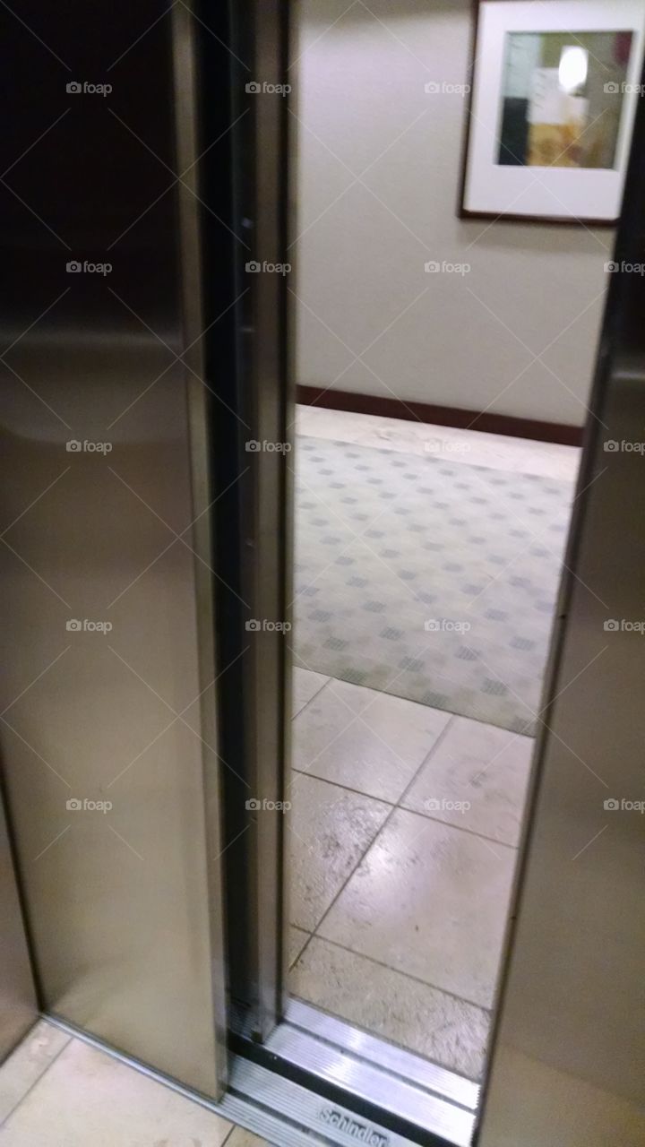 Elevator doors. love riding the elevator