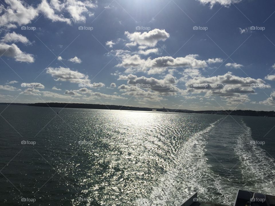 On ferry from isle of white back to Southampton 