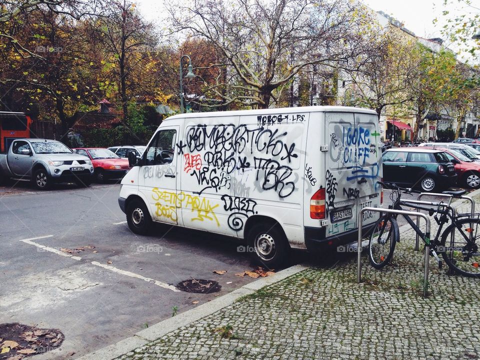 Tagged van
