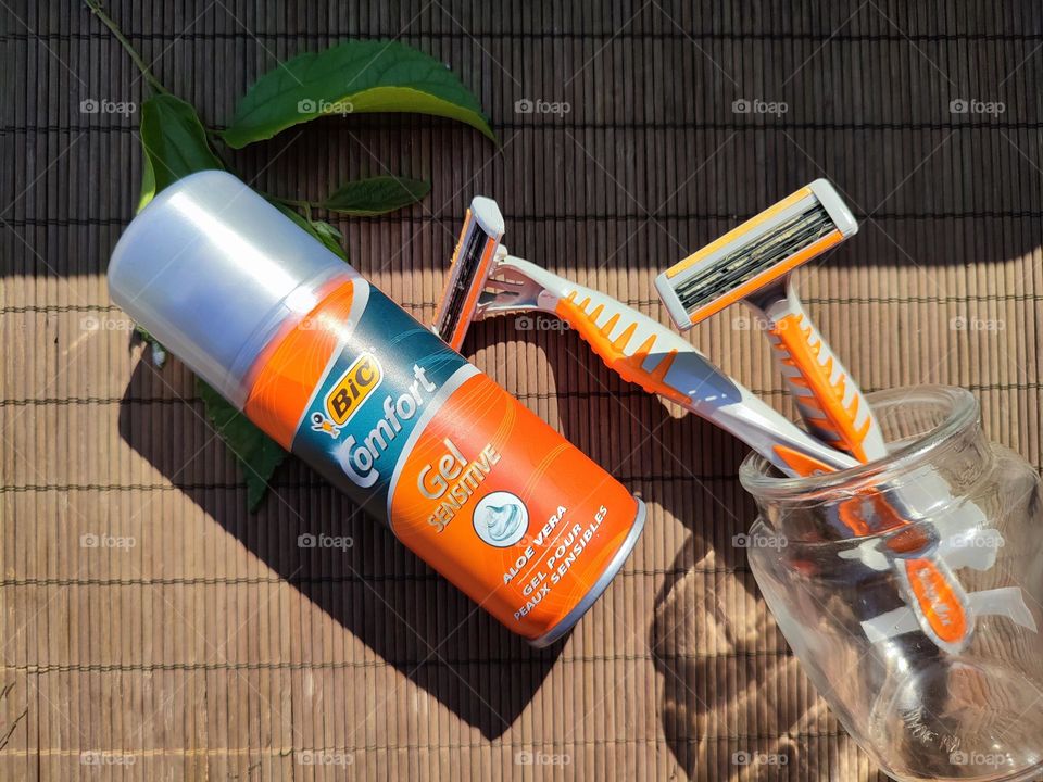 Shaving cream and razors