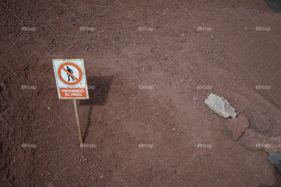 Desert Warning sign 