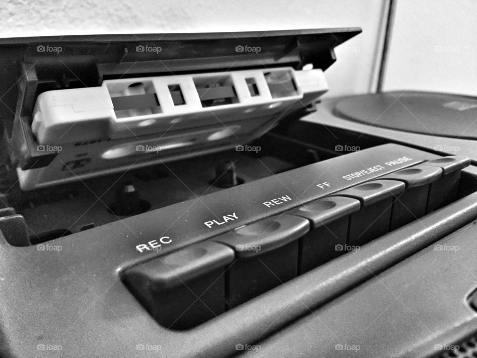 Playing a cassette tape