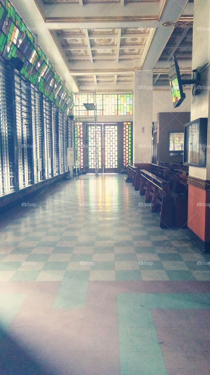 church hallway