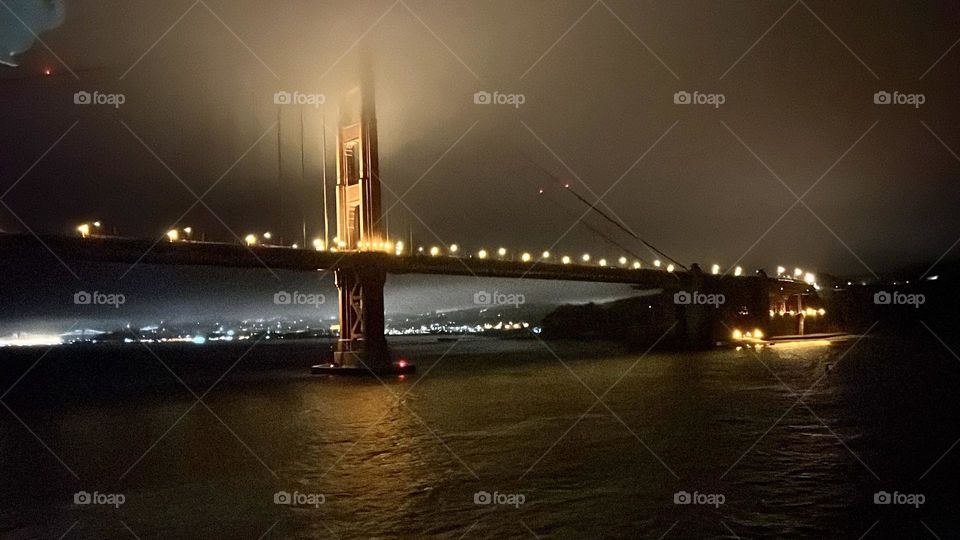 Golden Gate Bridge at dawn. Photo from Carnival Cruise - Miracle. San Francisco. 