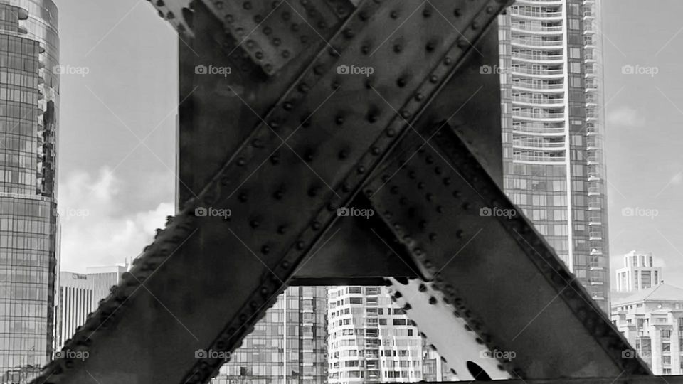 Side view on freeway