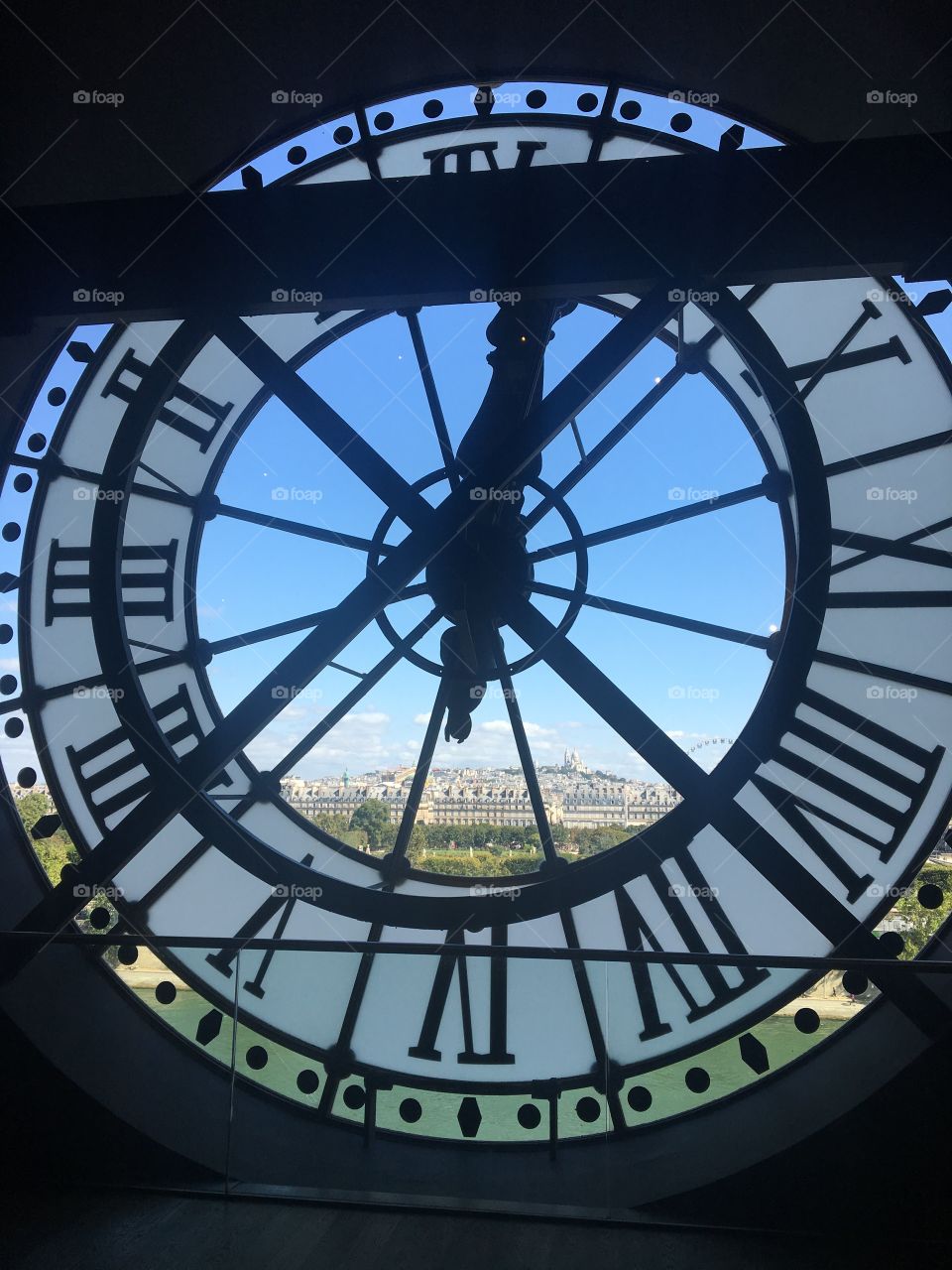Musee d'orsay views, overlooking the city of Paris through this unique window. A window in time I like to call it!