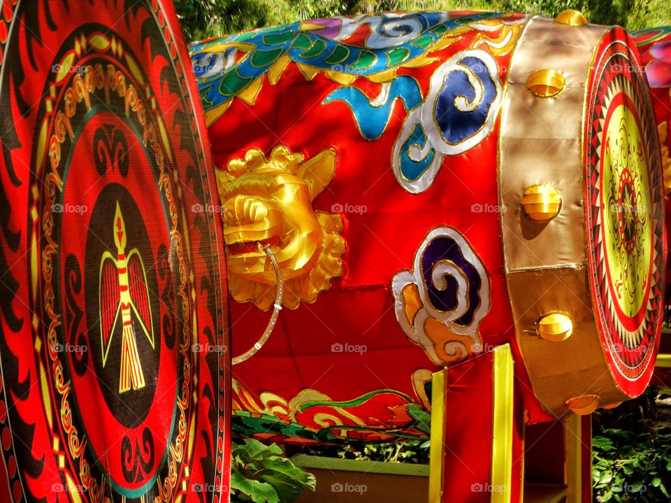 Colorful Chinese Drum