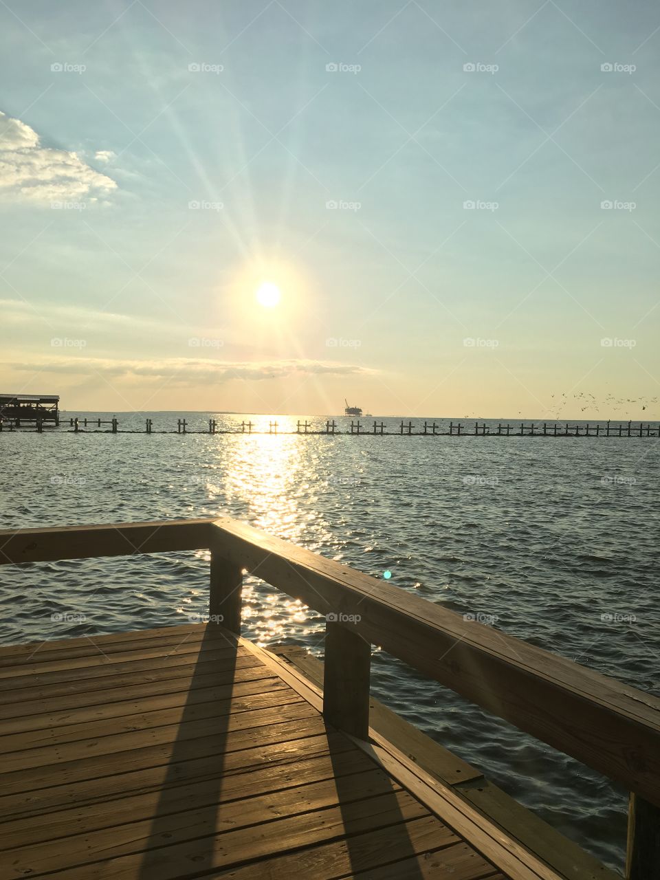 Sunset at the dock
