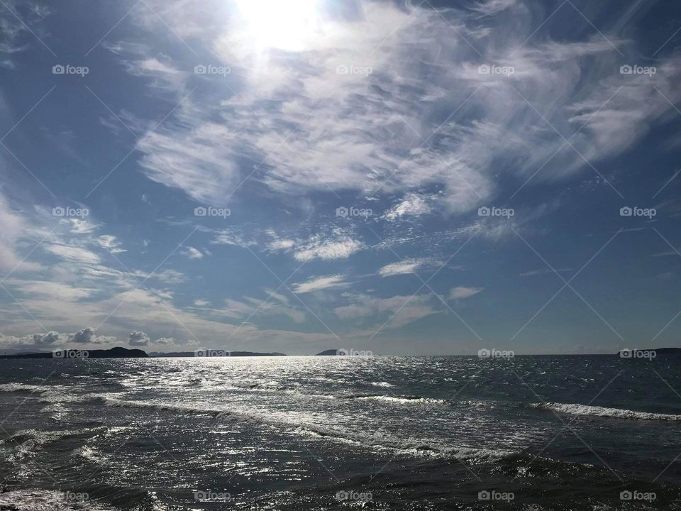 Ocean in summer time 