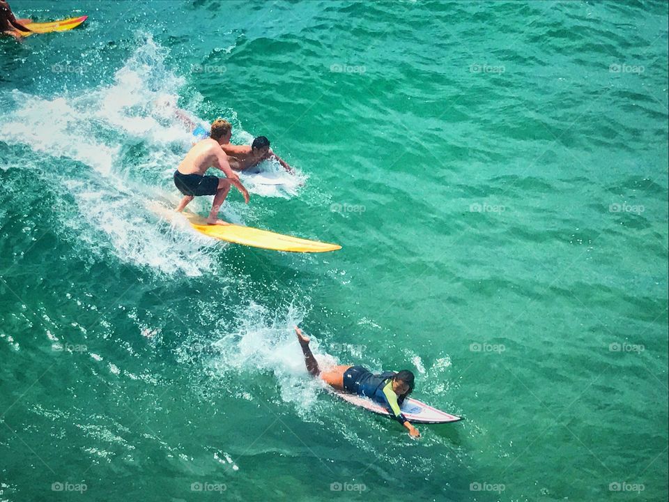 California surfers at Venice Beach. 