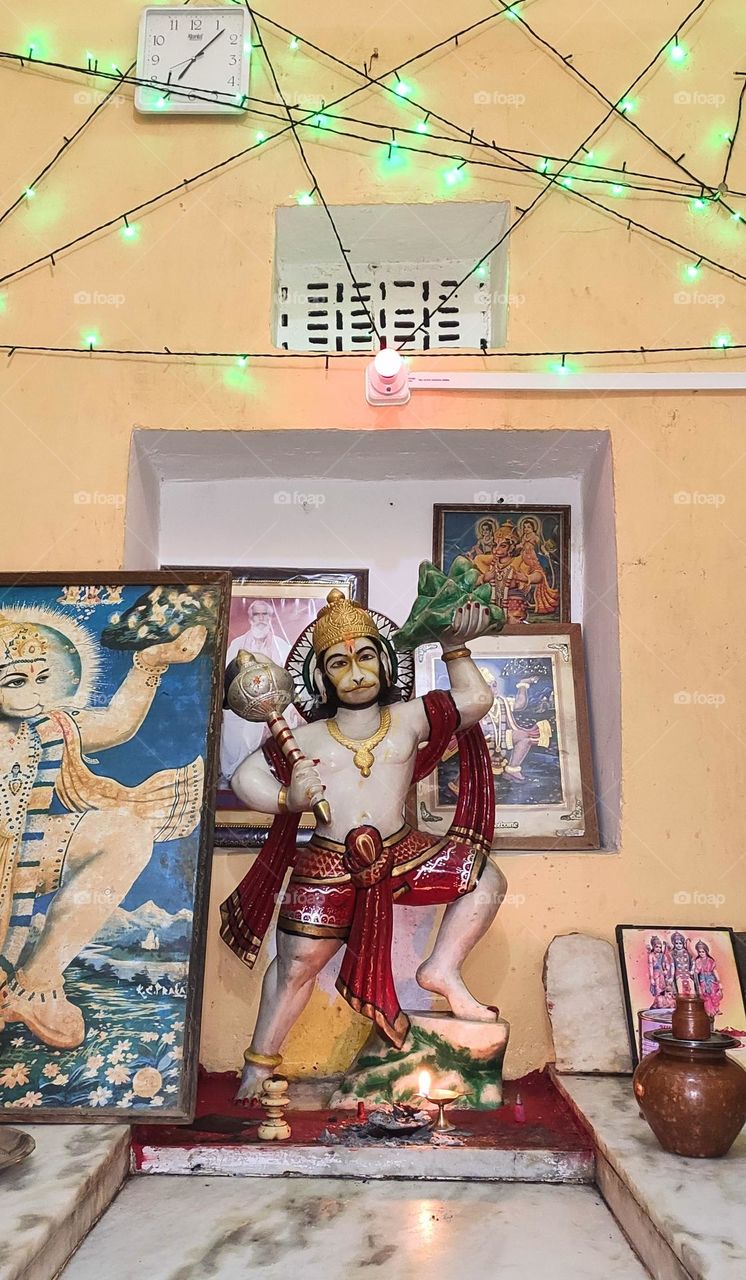 God Hanuman is life saviour since my day 1 on earth. A temple my father consturcted celebrating my birth. Society people come and pray here. Every year on 4-5th May we chant mantra all night and big food event for whole gaav. Indian Culture at best