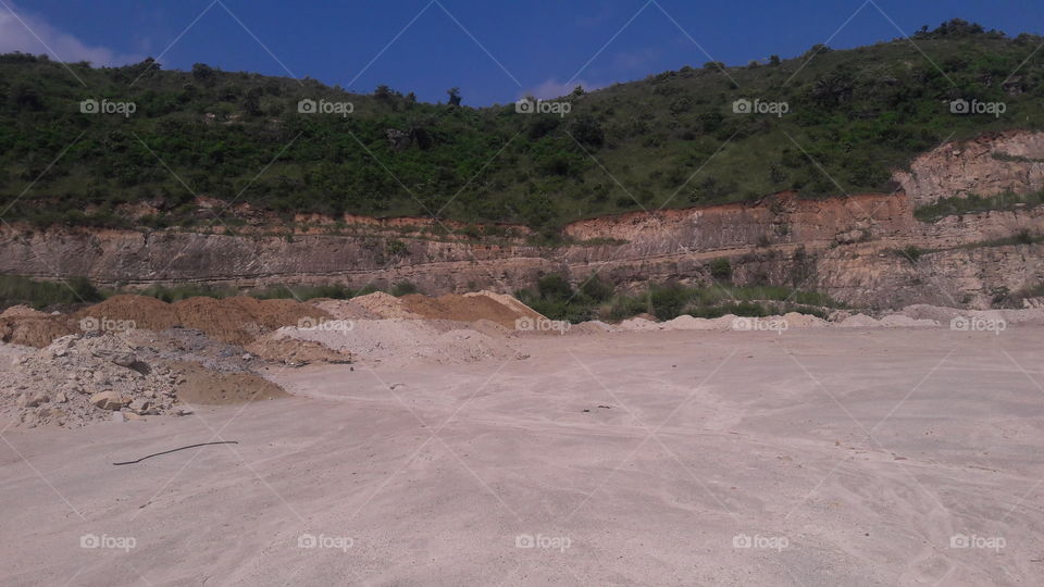 A beautiful scene of hills with desert.